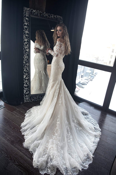 The-Shoulder Wedding Dresses ☀ Gowns ...